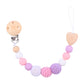 Products Hemu Pacifier Clip Comfort Baby Big Woolen Yarn Ball DIY Bite Molar Fork Drop-Preventing Chain