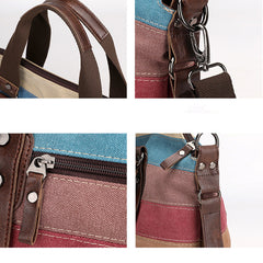 Canvas Bag Women's Single Shoulder Diagonal Portable Large Capacity