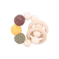Products Hemu Pacifier Clip Comfort Baby Big Woolen Yarn Ball DIY Bite Molar Fork Drop-Preventing Chain