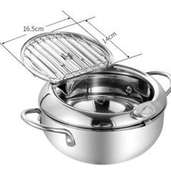 Stainless Steel Telescopic Folding Basket Frying Basket French Fries Degreasing Kitchen Tool