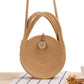 Round Cotton Rope Crossbody Woven Bag Beach Bag Sen Style Straw Bag
