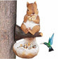 Bird Feeder Drinkers Bowls Yard Garden Decor Squirrel Tree Hugger Outdoor Pet Feeding Tools Birds Accessories Garden Ornaments
