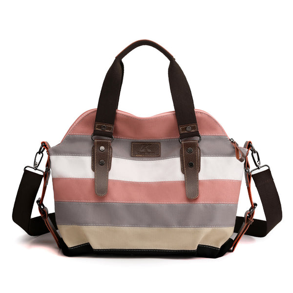 Canvas Bag Women's Single Shoulder Diagonal Portable Large Capacity