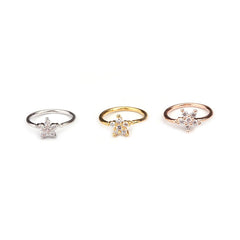 Nose Piercing Body Jewelry Ring Tiny Flower Helix