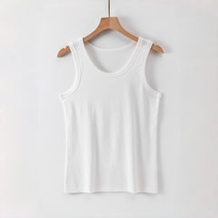 Lyocell Cotton Cool-Touch Stretch Slim-Fit Sports Vest