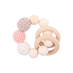 Products Hemu Pacifier Clip Comfort Baby Big Woolen Yarn Ball DIY Bite Molar Fork Drop-Preventing Chain