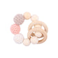 Products Hemu Pacifier Clip Comfort Baby Big Woolen Yarn Ball DIY Bite Molar Fork Drop-Preventing Chain