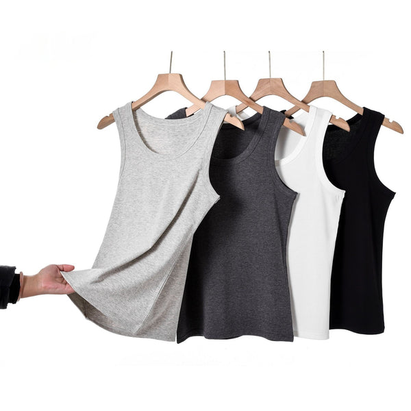 Lyocell Cotton Cool-Touch Stretch Slim-Fit Sports Vest