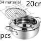 Stainless Steel Telescopic Folding Basket Frying Basket French Fries Degreasing Kitchen Tool