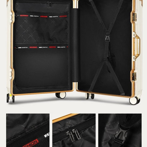 Suitcase Large Capacity Aluminium Frame Luggage