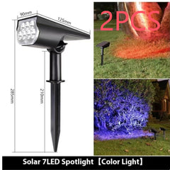 Solar Spotlights Outdoor Garden Lawn