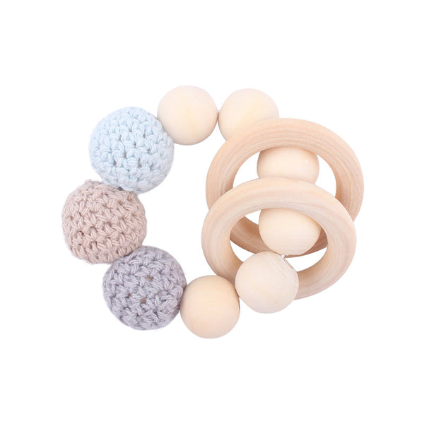 Products Hemu Pacifier Clip Comfort Baby Big Woolen Yarn Ball DIY Bite Molar Fork Drop-Preventing Chain