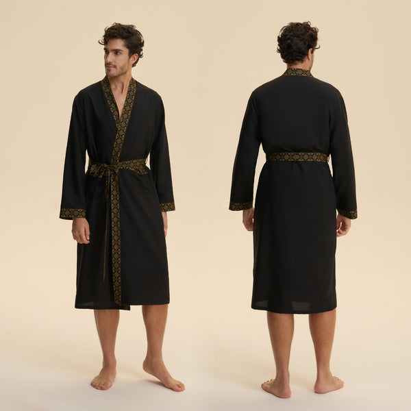 Loose Casual Middle Eastern-style Single Nightgown For Couples Long Cloud-shaped Cotton Loungewear