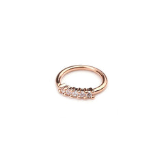Nose Piercing Body Jewelry Ring Tiny Flower Helix