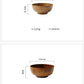 Wooden Bowl Japanese Style Wood Rice Soup Bowl Salad Bowl Food Container Large Small Bowl for Kids Tableware Wooden Utensils