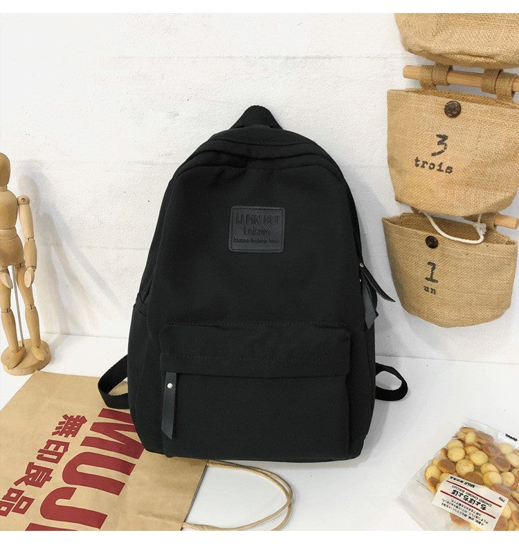 Vintage Style Girl's Schoolbag Simple Fashion Ins Style College Students' Backpack Campus Retro Mori Style Artistic Backpack