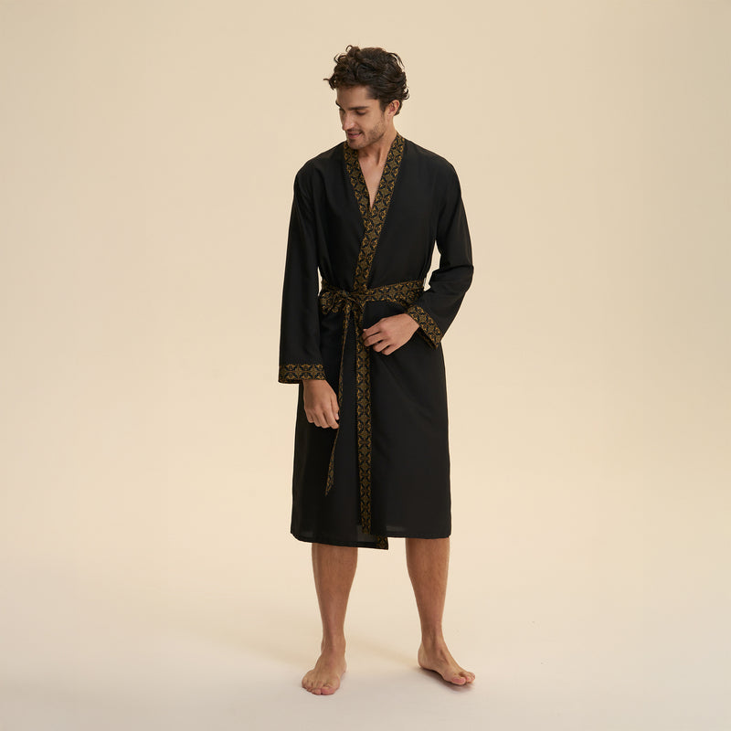Loose Casual Middle Eastern-style Single Nightgown For Couples Long Cloud-shaped Cotton Loungewear