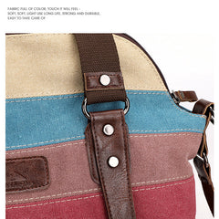 Canvas Bag Women's Single Shoulder Diagonal Portable Large Capacity