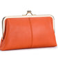 Winter solid color soft face sheepskin hand bag cross border fashion women's shelf two fold bag