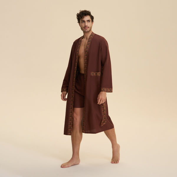 Loose Casual Middle Eastern-style Single Nightgown For Couples Long Cloud-shaped Cotton Loungewear