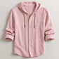 Men's Fashion Hooded Cotton-Linen Casual Long-Sleeve