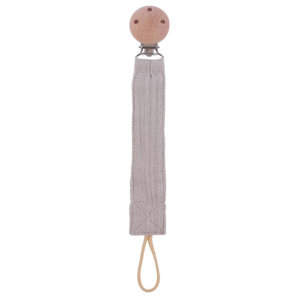 Products Beech Pacifier Clip To Soothe Baby Cotton And Hemp