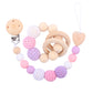 Products Hemu Pacifier Clip Comfort Baby Big Woolen Yarn Ball DIY Bite Molar Fork Drop-Preventing Chain