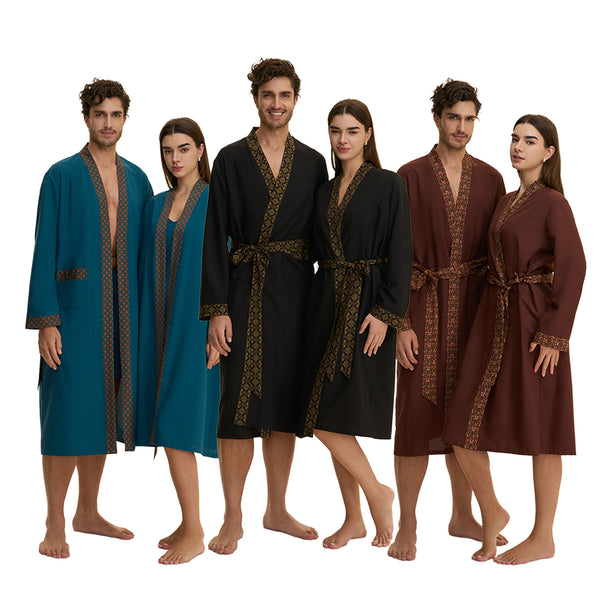 Loose Casual Middle Eastern-style Single Nightgown For Couples Long Cloud-shaped Cotton Loungewear