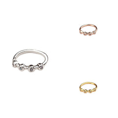 Nose Piercing Body Jewelry Ring Tiny Flower Helix