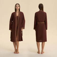Loose Casual Middle Eastern-style Single Nightgown For Couples Long Cloud-shaped Cotton Loungewear