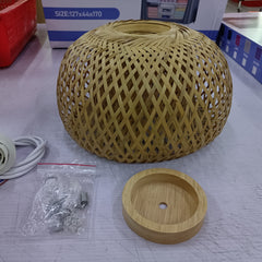 Bamboo Woven Simple Japanese Creative Pastoral Chandelier