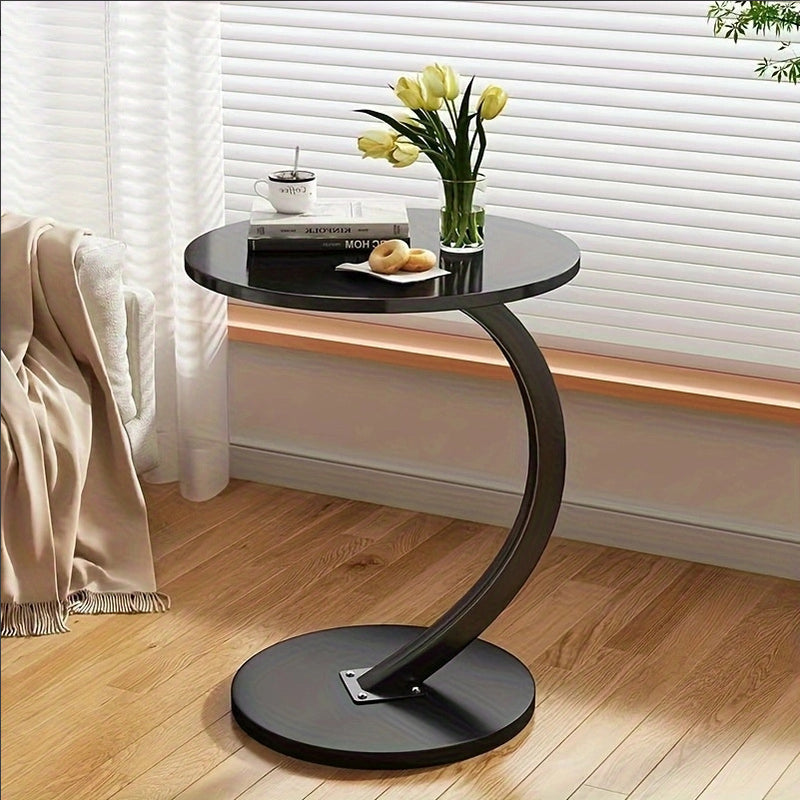 Round Small Coffee Table Living Room Sofa Side Table Bedroom Bedside Table Bedside Table Small Table Movable Coffee Table