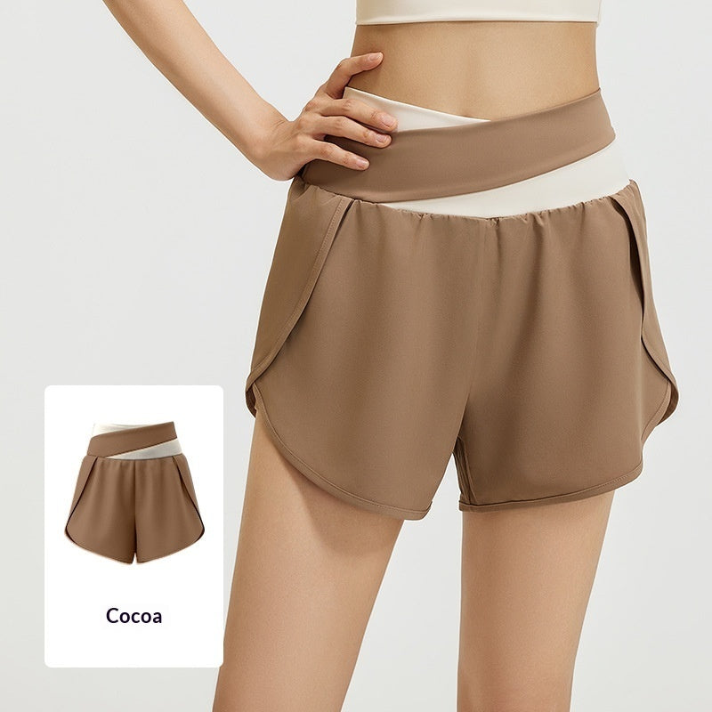 Anti-exposure High-waist Three-quarter Pants Outdoor Yoga Pants