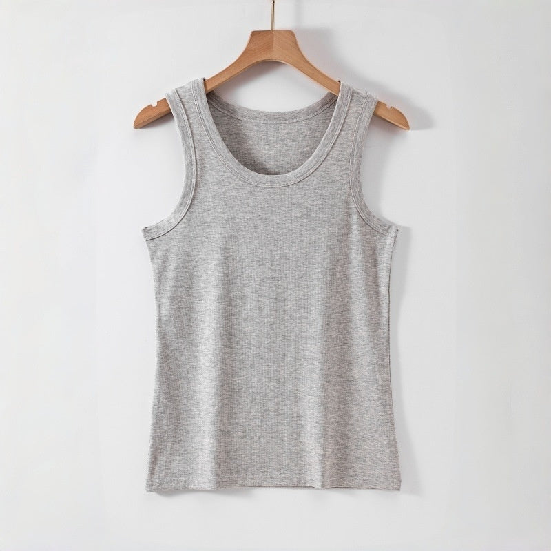 Lyocell Cotton Cool-Touch Stretch Slim-Fit Sports Vest