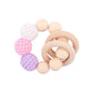 Products Hemu Pacifier Clip Comfort Baby Big Woolen Yarn Ball DIY Bite Molar Fork Drop-Preventing Chain
