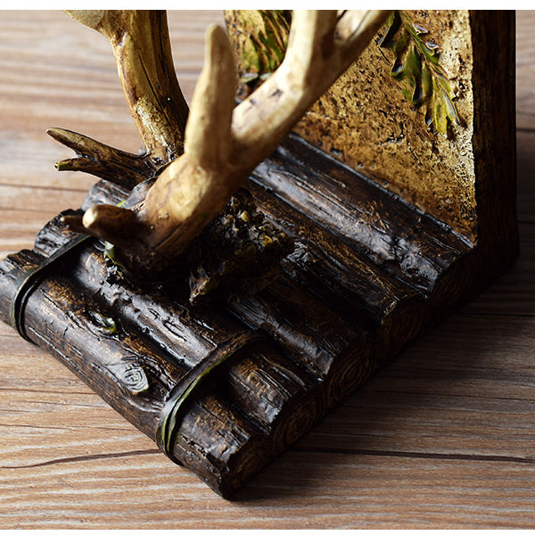Office Decoration Ornament Antler Bookends